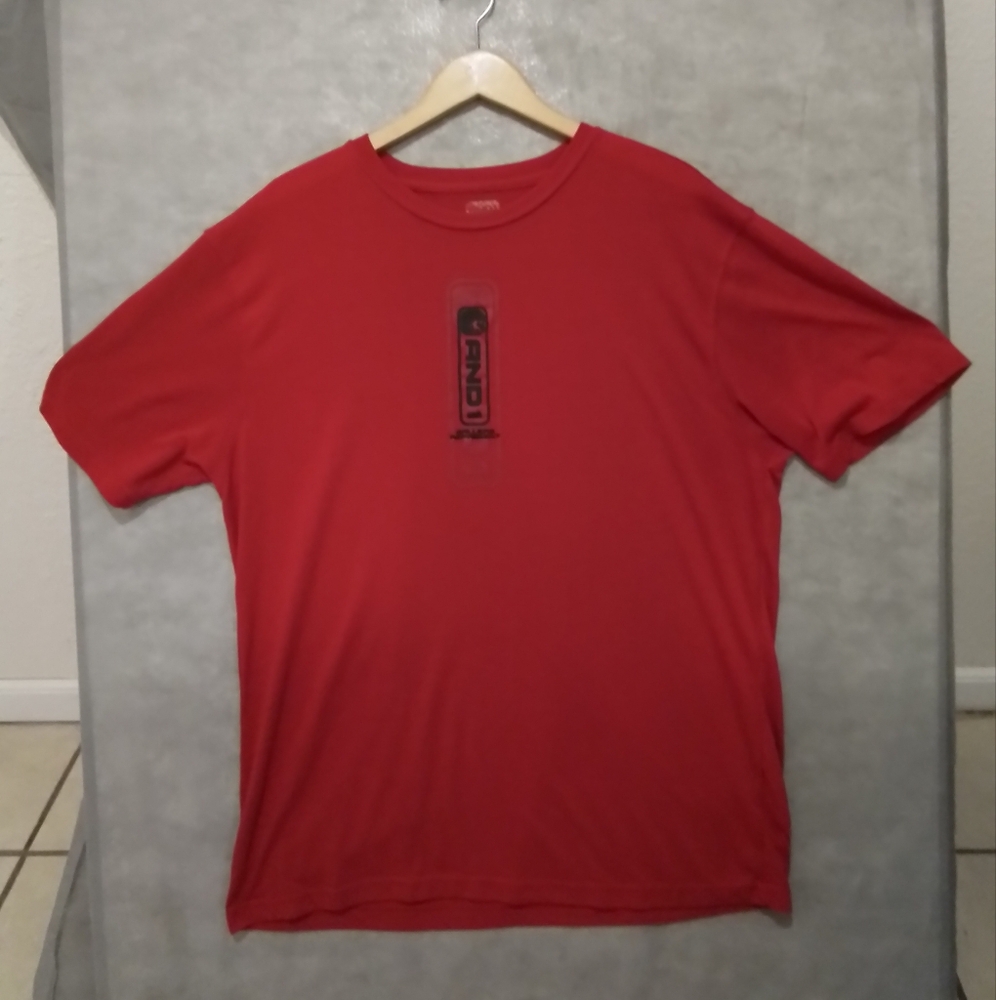 Men's And 1 "Ballers Represent" T-shirt : Red : Size XL **See Description**
